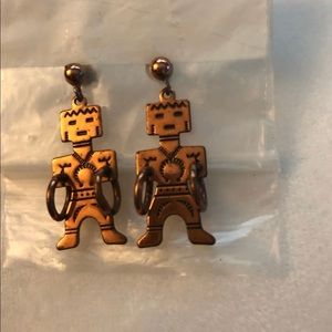 Vintage copper earrings